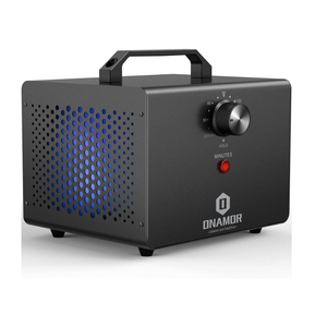 ONAMOR Ozone Generator 77000mg, Ozone Machine Ionizer O3 Deodorizer for Home, Basement, Smoke, and Pet Room (Eliminating Odors Area up to 4000 Square Feet, All Metallic Black)