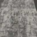 6x9 Ft Large Shag Rugs for Living Room Decor, Tie-Dyed Ultra Soft Fluffy Furry Area Rugs for Bedroom Indoor Floor, Aesthetic Carpet for Kids Home (Grey)