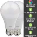 Genie GLEDB2-R2 2 Pack Garage Door Opener LED LIGHT BULB, 4000K,White