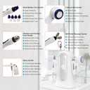 Elitzia Professional 5 in 1 Hydro Oxygen Facial Beauty Machine Spray Hot and Cold Face Skin Care Massage Device H2O2 Deep Cleaning of Face Rejuvenation Skin Tightening For SPA Salon Beauty ET010