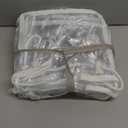 10-Pack Clear Zippered Storage Bags with Handles, Two-Way Zipper Foldable Closet Organizer, Bed Sheet Organizer, Plastic Storage Bin for Clothes, Towels (11.81*11.81*11.81 inches, White)