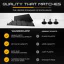 WANDER CAMP Metal Mounts Jeep Duck Holder for Dash - 11 Prong Rustproof, Aluminum Displays & 3M Tape for 4x4 Rubber Ducks with Nonslip, Tapered Pegs - Landing Pad Jeep Gifts Dashboard - 2 Pack