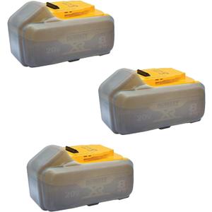 yadoker Silicone Protect case for Dewalt 20V 8AH Battery 3PCS