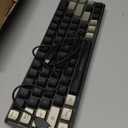 65% Wireless Gaming Keyboard, Rechargeable Backlit Gaming Keyboard, 68 Keys Ultra-Compact Anti-ghosting No-Conflict Wireless Keyboard for PC Laptop Windows Gamer(Black-Grey)