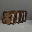 PETAFLOP 5x7 Frame Rustic Picture Frames Fits 5 by 7 Inch Photo Wall Tabletop Display, 7 Pack (Brown)