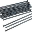 Landscape Stakes 10 Inch Metal Landscape Edging Anchoring Spikes, 100PCS Landscape Paver Edging Anchoring Stake for Paver, Weed Barriers, Turf, House Construction, Tent, Camping