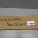 SPACEKEEPER Green 3-Tier Rolling Storage Cart, Bathroom & Kitchen Organizer, Modern Plastic Frame, Adjustable Shelves