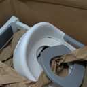 Potty Training Seat with Step Stool Ladder, SKYROKU Potty Training Toilet for Kids Boys Girls Toddlers - Comfortable Safe Potty Seat with Anti-Slip Pads Ladder Grey