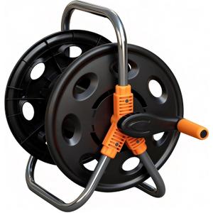 Garden Water Hose Reel Cart, Holds up to 50-80 Feet of 5/8-Inch Hose, Portable Hose Holder for Convenient Hose Storage and Watering
