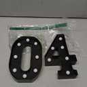 Pooqla Decorative Led Light Up Number Letters, Black Plastic Marquee Number Lights Sign for 40th Birthday Party Wedding Decor Battery Operated Black Number 40
