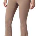 Yogalicious Flared 7/8 Legging High Waisted Bootcut Tummy Control Wide Leg Pants for Women (X-Large, Leafless Tree)