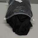 Obstal 6ft Stretch Black Spandex Table Cloth for Standard Folding Tables - 2 Pack Universal Rectangular Fitted Tablecloth Protector for Wedding, Trade Show, Vendor Stand