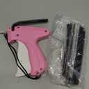 Stitch Gun for Clothes - Handheld Stitch Gun Quick Clothing Fixer - Tagging Gun - Includes 6 Needle, 1000 Black Fasteners & 1000 White Fasteners (Pink/Orange)