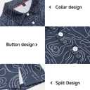 Mens Golf Shirt Short Sleeve Dry Fit Moisture Wicking Performance Collared Funny Print Golf Polo Shirts for Men (XL)