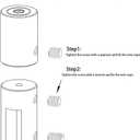 Ceiling Sign Hanger, Solid Aluminum Picture Hanging Hardware for Hanging Acrylic /Picture/Sign Board/Frame