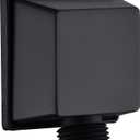 Square Wall Elbow for Hand Held Shower, Matte Black