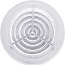 HVAC Premium 12'' Round Ceiling Diffuser - Easy Air Flow - HVAC Vent Duct Cover [White] - [Outer Dimensions: 16'']