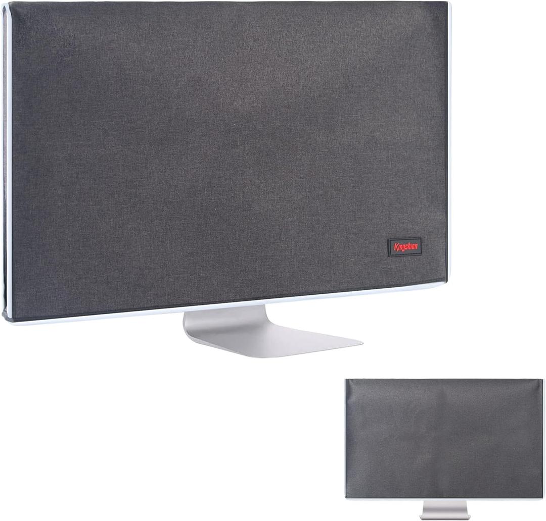 Monitor Dust Cover 24 inch Anti-Static Dustproof LCD/LED/HD Panel Case Computer Screen Protective Sleeve Compatible with iMac 24 inch PC, Desktop and TV, Black