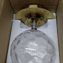 Industrial Ceiling Light Fixtures Flush Mount, Hallway Light Fixtures, Globe Glass Ceiling Light for Porch Kitchen Entryway Nursery Laundry