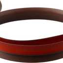 Flat Laminate Floor Transition Strip, 2 Inch Wide PVC Floor Cover Strip with Wood Grain Design for Stairs, Living Room and Kitchen(dark brown)