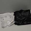 NRTHYE Women High Waisted Satin Cargo Pants Wide Leg Casual Pants Multi Pockets Straight Trousers, Size XL Black