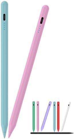 Stylus Pen Compatible with All AMZ Fire Tablet Versions (Fire Max 11/HD 10/HD 10 Plus/HD 8/HD 8 Plus/Fire 7/iPad/iPhone/Samsung/Lenovo/Pixel Touch Devices) No App Needed for Instant Use (Blue+Pink)