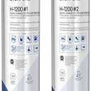 Pentair Everpure H-1200 Quick-Change Filter Cartridge Set, EV928201, NSF Certified to Reduce Lead, Replacement Pack for Everpure H-1200 Drinking Water System, 1,000 Gallon Capacity, 0.5 Micron