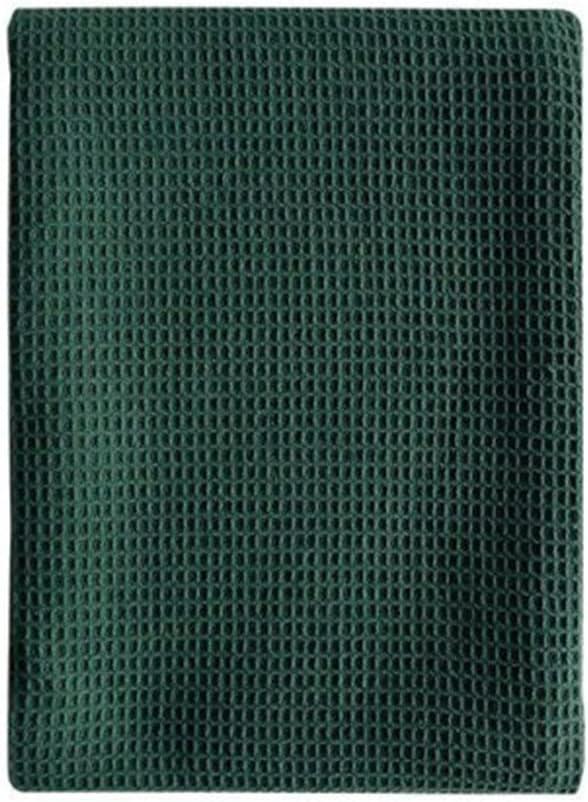 Ultra Soft Absorbent Tea Towel,Waffle Weave Cotton Dish Rags,45x65cm Large Kitchen Dinner Plate Hand Towel,Cloth Napkins (Color : Dark green)