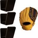 Baseball & Softball Glove Wall Mount, No-Drill Damage-Free Installation, Preserves Glove Shape, Perfect Organizer for Home & Locker Room, Ideal Gift for Players (3PCS)