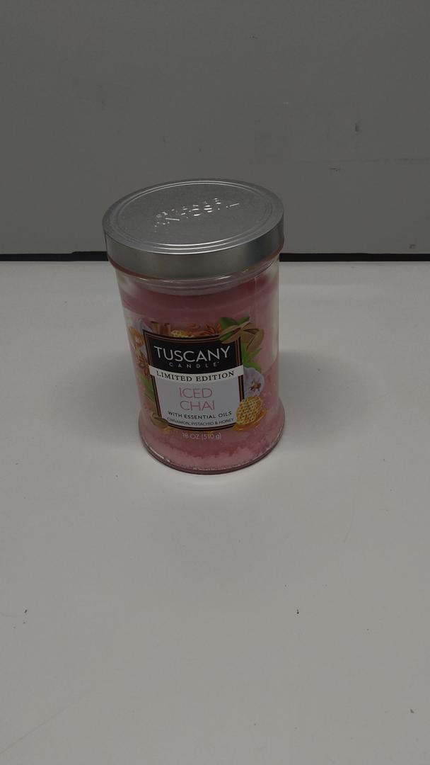 Tuscany Candle Limited Edition Scented Jar Candle - Iced Chai (18 oz)