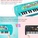 Raimy Mini Keyboard Piano for Kids, 32 Keys Portable Piano Early Learning Educational Electronic Music Keyboard Instrument Toys for 3 4 5 6 Year Old Boys and Girls (Blue)