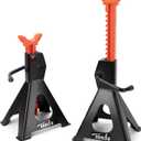 TONDA Jack Stands 3 Ton, Extra Tall Heavy Duty Car Jack Stand, 13.39-21.06 inch Adjustable Height for SUV, MPV and UTV/ATV, Black, 1 Pair
