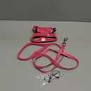 Cat Vest Harness and Leash Set for Walking Escape Proof, Adjustable Kitten Harness Breathable Mesh with Reflective Strips Harness for Kitty Puppy Bunny (Pink,XS)