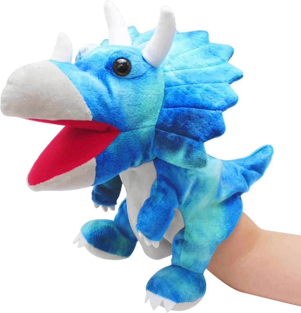 Dinosaur Hand Puppets for Kids, Hand Puppet Dinosaur Toys Puppets Dinosaur Plush Puppet Stuffed Puppet Story Toys Finger Puppets Dinosaur Toys for Kids