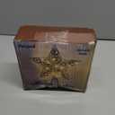 Juegoal Star Tree Topper with 20 LED Lights, Metal Golden Lighted Treetop Ornaments, Battery Powered Light Up Christmas Tree Decorations, 6.5 x 6.5 Inches