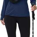 TACVASEN Women's Sun Hoodies Lightweight Jacket for Women Zip Up UPF 50+ UV Shirt Long Sleeves (X-Large, Navy)