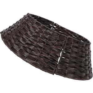 Artificial Rattan Christmas Tree Skirt Collar Vintage Style Tree Decoration Base Frame Design for Artificial Trees Cozy for Holiday Decor