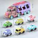 Beby Buty 7 in 1 Car Truck Toys for Toddlers, Truck Toys with Light Sound, Birthday Gifts for 3-5 Year Olds