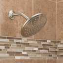 Moen Brushed Nickel 8-Inch Fixed Single Function Round Wide Rainshower Showerhead, 2.5 GPM, 6345BN