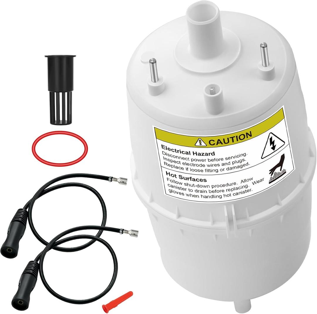 70000028 Steam Canister for Humidifier 800LC Models Whole House Steam Humidifier with 4978 Electrode Wires and 4004 in-line Strainer Fits Models: 80 Model (5768)