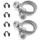1 Pair Control Cables for HLK2047 Hood Strut Compatible with Peterbilt 357 375 377 378 379 1987-2010, Replacement Part L92-6000-0718, 924-5402