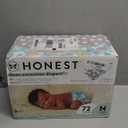 The Honest Company Clean Conscious Diapers for Delicate Skin Up to 100% Leakproof Hypoallergenic Fragrance-Free Baby Gender Neutral Prints Club Box Size Newborn 72 Count (Prints (Above It All + All the Alpacas)