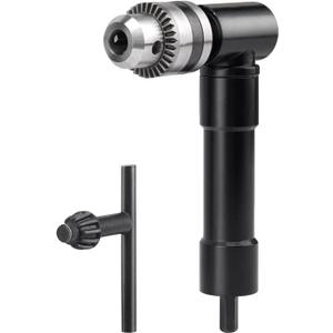 Right Angle Drill Adapter,90 Degree Drill Bit Corner Adapter with 3/8" Keyed Chuck 8mm Hex Shank,Cordless Right Angle Drill Attachment Adapter for Driving Screws in Tight Spaces