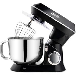 Kitchen in the box Stand Mixer, 900W 7.5QT Kitchen Electric Mixer, 6-Speed Tilt-Head Food Mixer for Baking with Dough Hook,Wire Whip,Beater (Black)