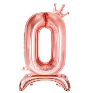Number Balloons,Standing Number 0-9 Balloon 32 Inch Rose Gold Birthday Decorations for Girls Foil Balloon 0-9 Birthday Balloons