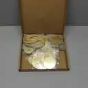 Rely2016 Mirrored Table Number, 1-20 Wedding Table Numbers Stands with Holder Base Acrylic Table Numbers Place Card Holders Reception Dcor for Wedding Banquet Birthday Party Event Catering (Gold)