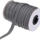 MECCANIXITY Piping Cord Trim 30 Yards 1/2 Inch Piping Tape for Sewing DIY Crafting Fabric Edge Trim Grey