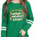 Kids St Patrick's Day Shirt Girls Boys Lucky Irish Shamrock Shirts Saint Patricks Day Long Sleeve Tops