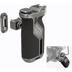 SMALLRIG Quick Release Rotating Side Handle with Integrated NATO Rail, NATO Side Handgrip for DLSR Camera Cage Kit, Left or Right Side Adjustable, HawkLock H21-4485