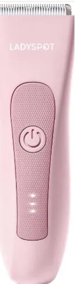 Electric Shaver for Women, Women Shaving & Grooming Sets, with 3 Guard and Replaceable Ceramic Blade Heads, LADYSPOT Pubic Hair Trimmer Bikini Trimmer Grooming Kit Sets-(Pink)
